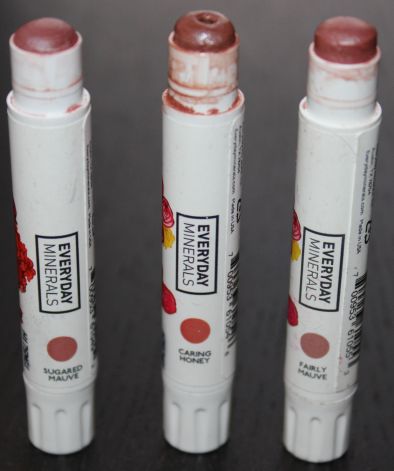 Everyday Minerals tinted lip balms